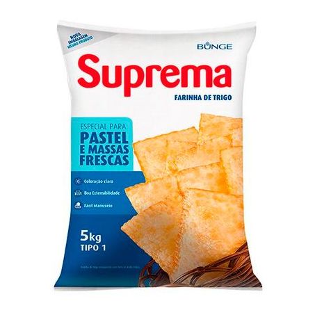 FARINHA DE TRIGO SUPREMA PASTEL E MASSAS FRESCAS T1 5KG