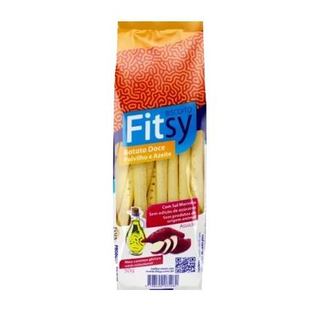 Biscoito Snack Palitos Roladinho Fitsy Batata Doce 50g