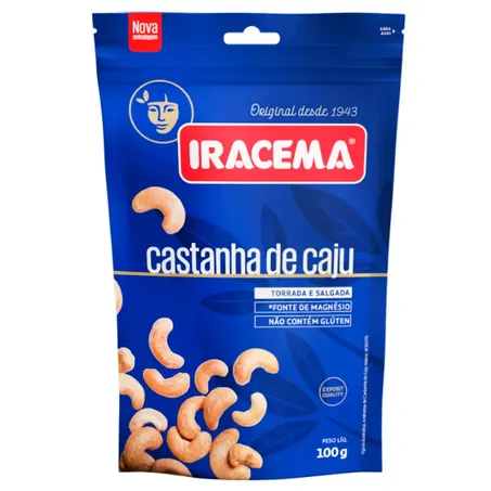 Castanha Caju Iracema 100g Glaceada