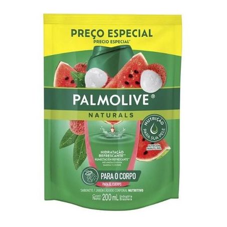 Sabonete Liquido Palmolive 200ml Refil Melancia e Lichia