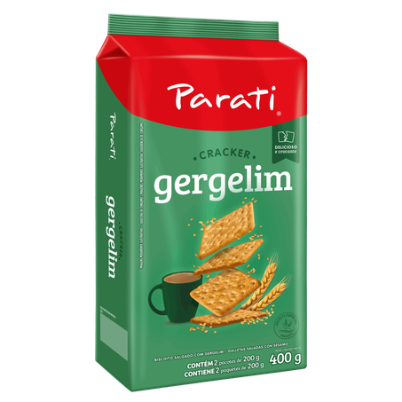 BISCOITO CRACKER GERGELIM PARATI 400G