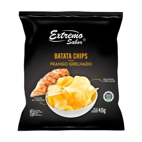 Batata extremo sabor frango grelhado 40g