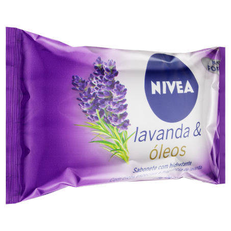 Sabonete Barra Hidratante Lavanda & Óleos Nivea Flow Pack 85g 360-2
