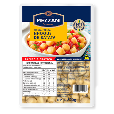 Nhoque Mezzani Batata 500g