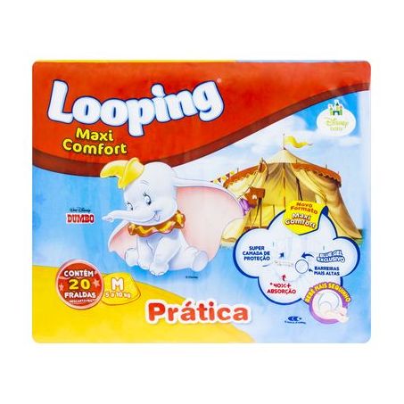 FRALDA DESC.LOOPING DISNEY PRATICA M C20