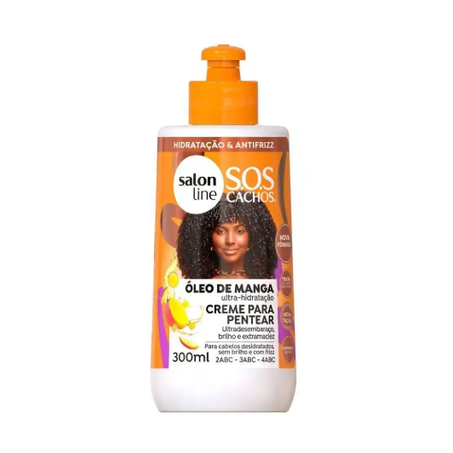 Creme Para Pentear Salon Line Óleo de Manga Embalagem 300ML