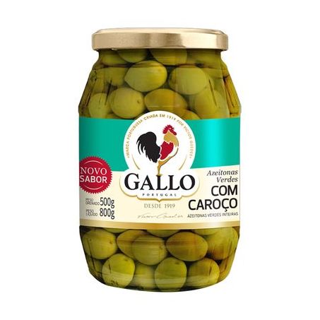 AZEITONA VERDE C/CAROCO GALLO 500G