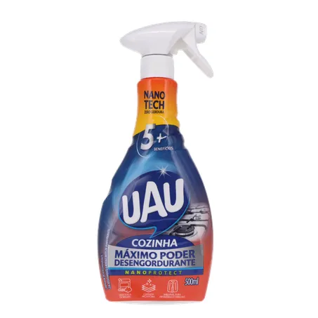 Limpador Desengordurante Uau Cozinha Frasco Borrifador 500ml 360-0
