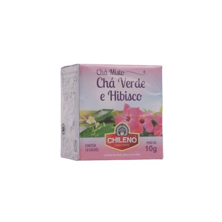 Chá Misto Chileno Chá Verde e Hibisco Caixa com 10un - 10gr 360-27