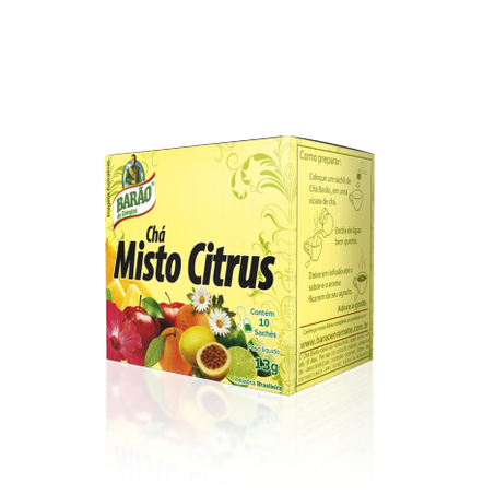 CHÁ BARÃO 13G MISTO CITRUS
