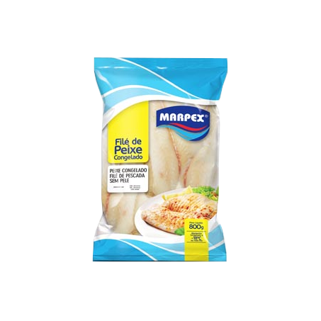 Peixe File Pescada Marpex 800g Espalmada