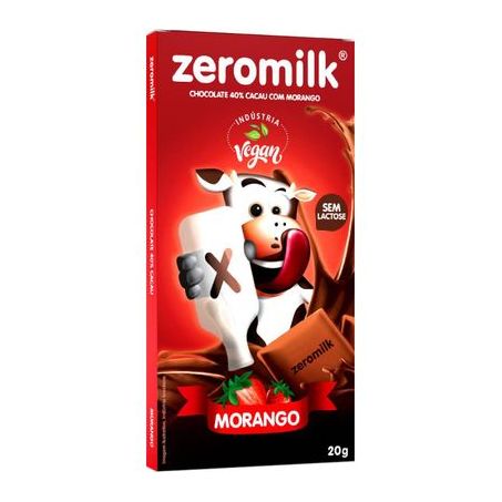 Chocolate Zeromilk Morango 20g