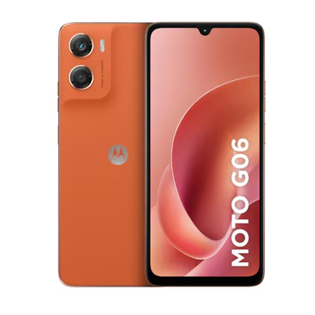 Celular Motorola Moto G06 Armazenamento de 128gb - Tela 6.9 - Laranja