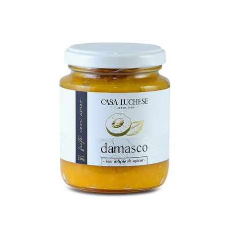 Doce de fruta zero damasco casa luchese 250g