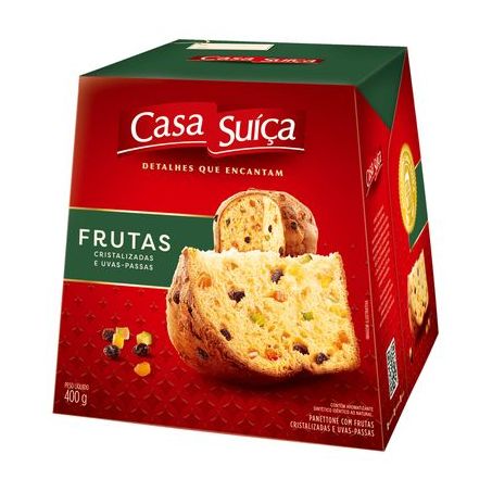 PANETTONE CASA SUICA FRUTAS 400G