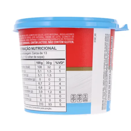 Creme De Queijo Ricota Light President 380G 360-22
