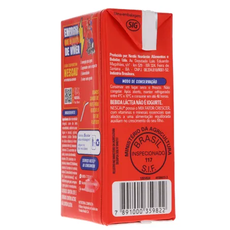 BEBIDA LÁCTEA NESCAU PRONTINHO 180ML 360-24