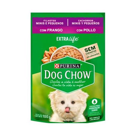 Ração filh. fgo/ maçã dog chow sch 100g