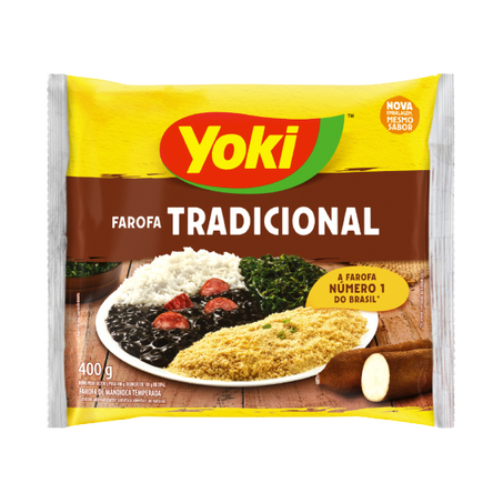 Farofa pronta yoki 400g temperada