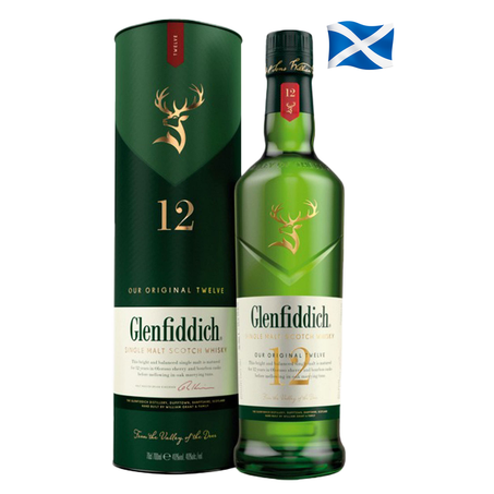 WHISKY ESCOCÊS GLENFIDDICH 750ML 12 YEARS