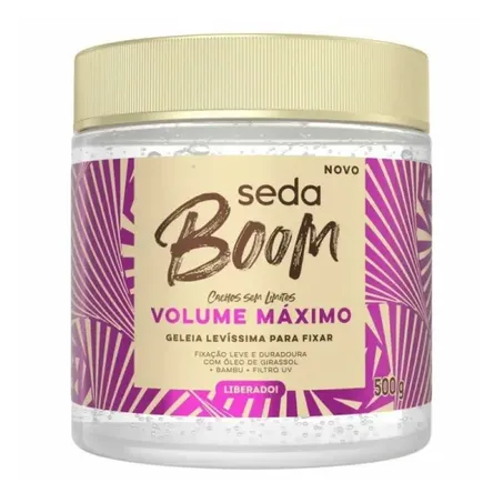 Geleia cabelo boom volume maximo seda 500g