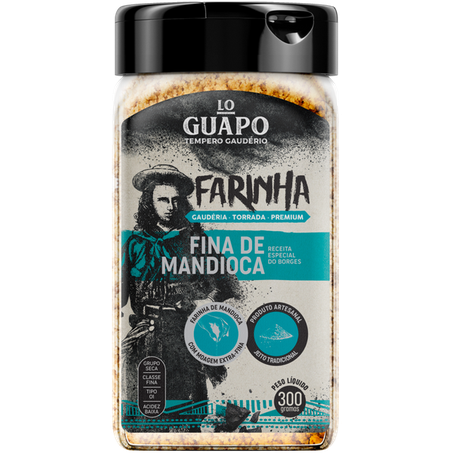 Farinha mandioca lo guapo torrada pote 300g