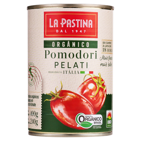 Tomate Pelado La Pastina Pomodori Pelati Lata 400G