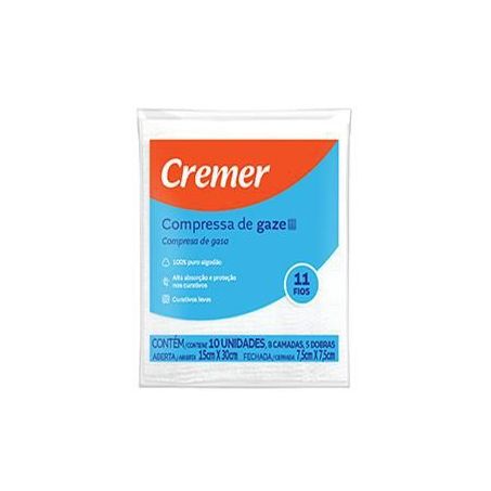 Compressa gaze cremer c/10un