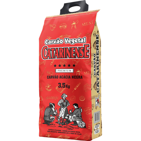 Carvão catarinense pacote 3,5kg