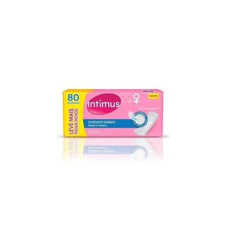 Protetor diario intimus days s/a sem perfume leve 80un pague 60un