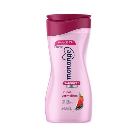 Sabonete Liquido Monange Frutas Vermelhas 240ML