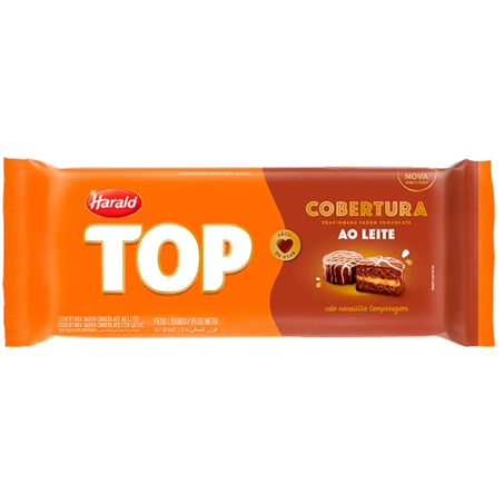 Cobertura harald 1.01kg top fracionado ao leite
