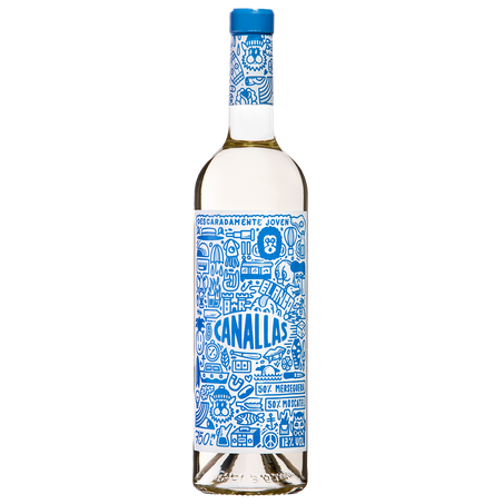 Vinho Canallas Moscatel e Merseguera 750ml