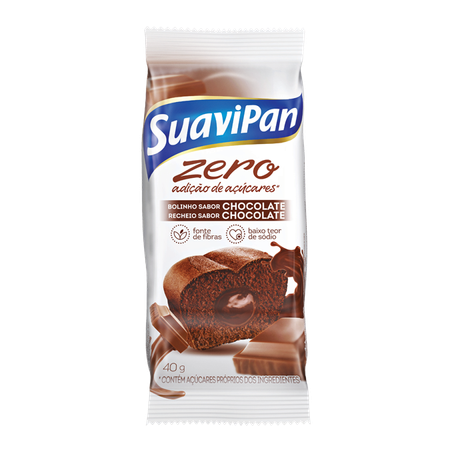 Bolinho suavipan zero 40g chocolate/choc