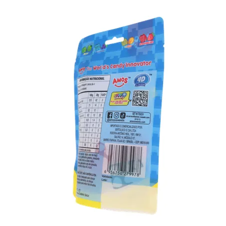 Bala de Gelatina Amos Gummy Blocks Sachê 72gr 360-22