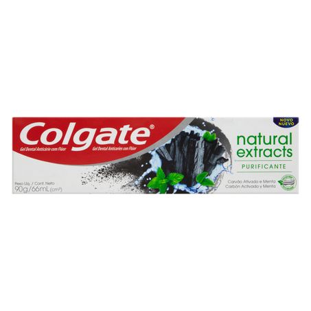 GEL DENTAL PURIFICANTE CARVÃO ATIVADO MENTA COLGATE NATURAL EXTRACTS