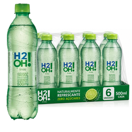 Refrigerante h2o limao pcc/06x500ml pet pc