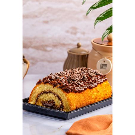 Rocambole de chocolate central