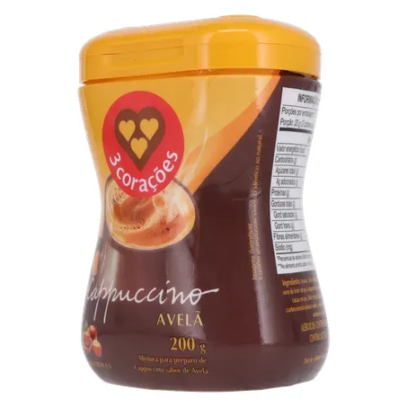Cappuccino 3 Corações Avelã Pt 200g 360-4