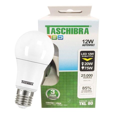 Lâmpada taschibra led 12w tkl80 6500k bivolt