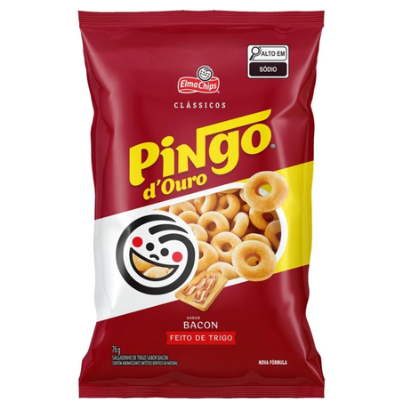 Salgadinho elma chips pingo douro 76g bacon