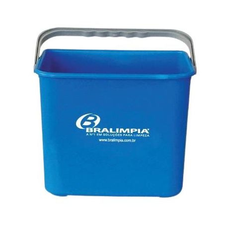 BALDE DE PLÁSTICO 4L AZUL BRALIMPIA BA04AZ