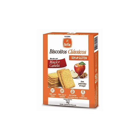 Biscoito Belfar Maçã e Canela Sem Glúten 86G
