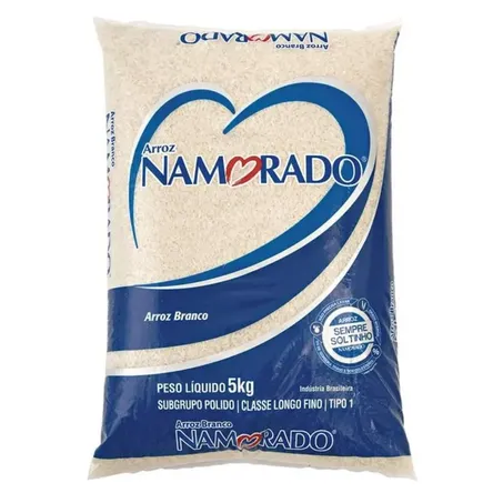 Arroz tipo 1 namorado branco 5kg