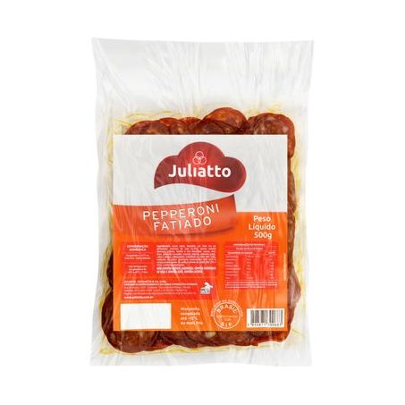 SALAME JULIATTO PEPPERONI EM FATIAS 500G