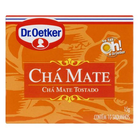 CHÁ MATE TOSTADO DR. OETKER COM 10 SACHÊS