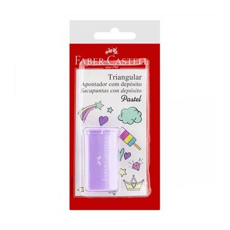 Apontador Com Depósito Triangular Faber Castell