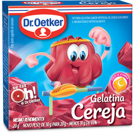 Gelatina Dr. Oetker 20g - Cereja
