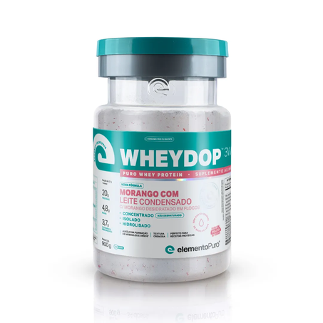 Wheydop 3W Morango Leite Condensado Pote 900g