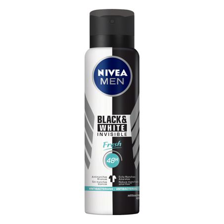 DESODORANTE AEROSSOL NIVEA MEN INVISIBLE FOR BLACK & WHITE FRESH
